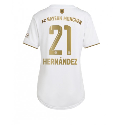 Fotbalové Dres Bayern Munich Lucas Hernandez #21 Dámské Venkovní 2022-23 Krátký Rukáv
